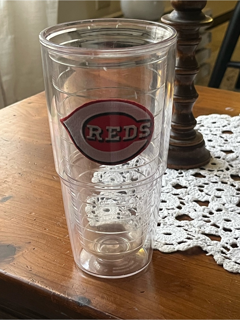 tervis Clear Tumbler with Cincinnati Reds Logo